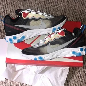 Nike react Element 87 blue red 6.5 men